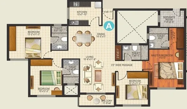 Featured Image of The Prestige Place Mumbai 4 BHK Floor Plan