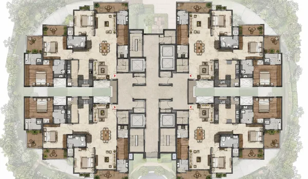 Featured Image of Tower Plan of The Prestige Place Mumbai